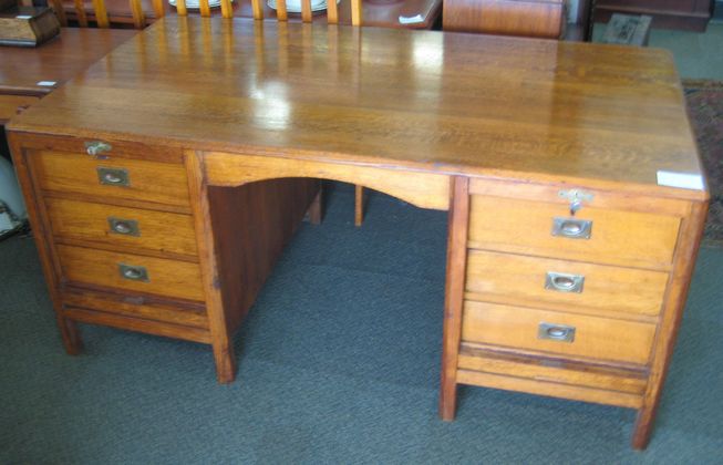 Oak Partner's Desk   SOLD